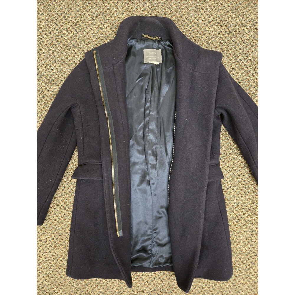 J.Crew Stadium Cloth by Nello Gori Wool Coat – Navy – Women’s 4 - Picture 6 of 15